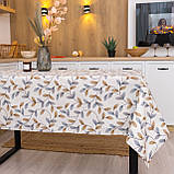 Скатертина бавовняна "Листочки" 1.5 м х 1.5 м, фото 2