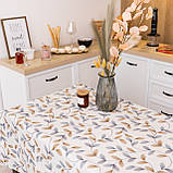 Скатертина бавовняна "Листочки" 1.5 м х 1.5 м, фото 4