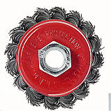 Щітка-чашка Vitals плетена сталь 65 мм М14, 0,5 мм, фото 2