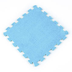 Підлога-пазл плюшевий БЛАКИТНИЙ 30*30*1cm (D) SW-00002090