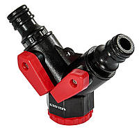 Розподільник 2-канальний з регулюванням кожного каналу 1/2" з внутрішнім різьбленням на вході 3/4" та 1" Vitals