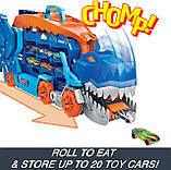 Мега-транспортер Хот Вілс Неймовірний Тірекс 2 в 1 Hot Wheels City Ultimate T-Rex Transporter HNG50 Mattel Оригінал MyDoll.com.ua, фото 4