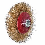 Щітка конічна Vitals гофрована латунова 115 мм М14, 0,3 мм, фото 2