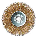 Щітка конічна Vitals гофрована латунова 115 мм М14, 0,3 мм, фото 3