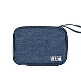 Сумка портативна для гаджетів і аксесуарів, дорожня, синя, фото 2