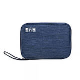 Сумка портативна для гаджетів і аксесуарів, дорожня, синя, фото 5