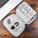 Сумка портативна для гаджетів і аксесуарів, дорожня, синя, фото 8