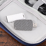 Сумка портативна для гаджетів і аксесуарів, дорожня, синя, фото 9