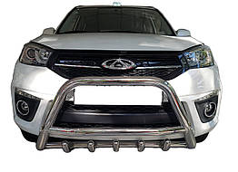 Кенгурятник WT003 для Chery Tiggo 3 Нержавіюча сталь