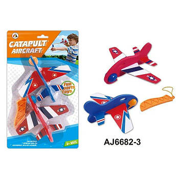 Літак іграшковий на запуску (рогатка) AJ6682-3 G-Rich