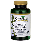 Swanson Multi Without Iron Century Formula мультивітаміни без заліза, 130 таблеток, фото 2