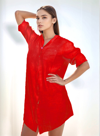 Туника 1910 красный(В НАЛИЧИИ ТОЛЬКО 46-48 48-50 УКР р-ры)