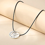 Підвіска місяць I Love You to the Moon and Back кулон з місяцем кольє для закоханих, фото 4