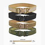 Нейлоновий швидкознімний полотняний тактичний ремінь унісекс 130 см US Desert, фото 10