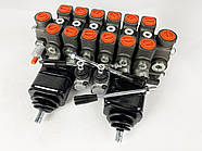 Гідророзподілювач 6PC100N2 /A1A1(ju+3)/A1/A1/A1/A1(ju+3)/T2/ G2KZ1, 6 секцій, Pmax 250 Бар, Qmax 100 л/хв