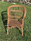 Крісло відпочинкове з лози. Арт:419, фото 7