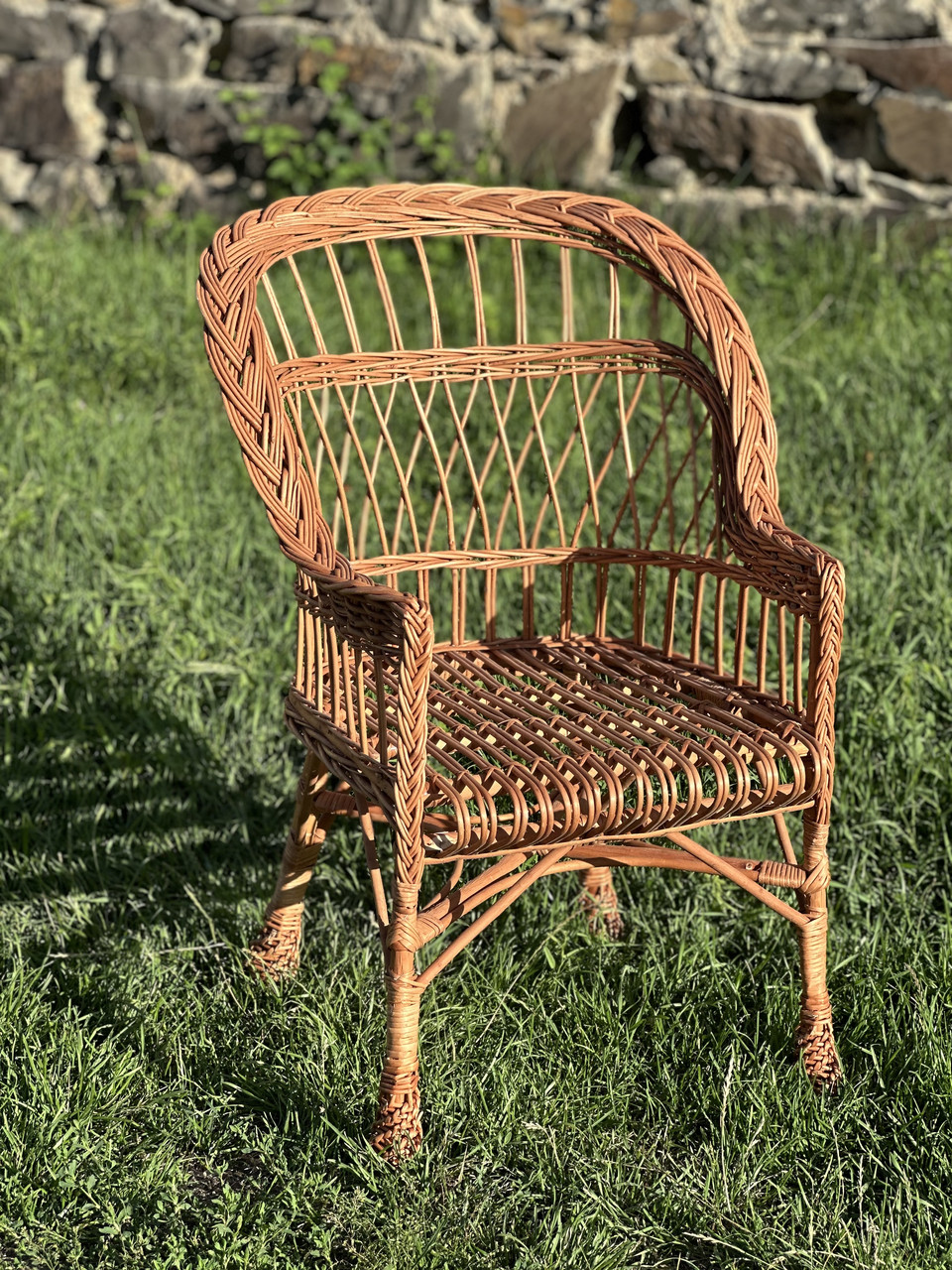 Крісло відпочинкове з лози. Арт:419, фото 1