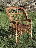 Крісло відпочинкове з лози. Арт:419, фото 3