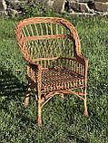 Крісло відпочинкове з лози. Арт:419, фото 6