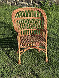 Крісло відпочинкове з лози. Арт:419, фото 2