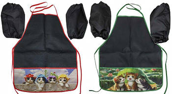 Набір фартух 50*45см+нарукавники 26см "Коти" 127-8 G-Rich