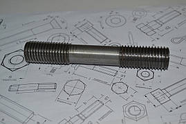 Шпилька М10 ГОСТ 22038-76, DIN 835 з загвинчуваним кінцем довжиною 2d