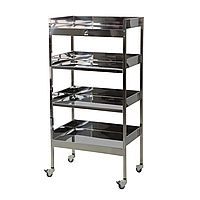 Стійка- стелаж з нержавіючої сталі на 4 полиці Медапаратура