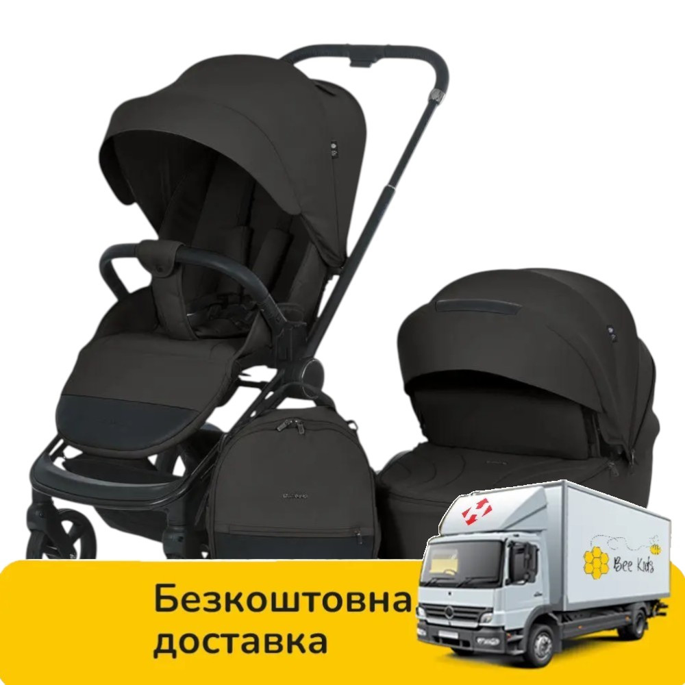 Універсальна коляска 2в1 El Camino Persona ME 1091-1 Total Black Чорна, фото 1