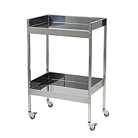 Стійка- стелаж з нержавіючої сталі на 2 полиці Медапаратура