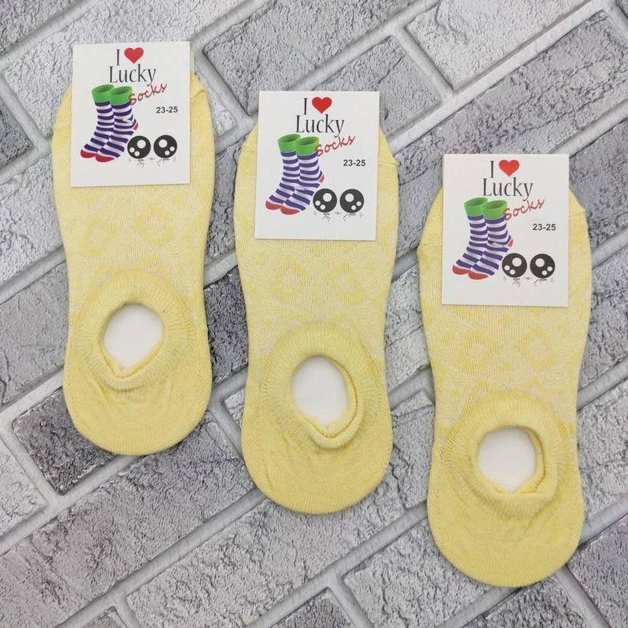 Сліди жіночі літо з сіткою р.23-25 ​​ажурні жовті LUCKY SOCKS 30030479, фото 1