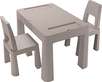 Столик з 2 стільчиками Tega Baby Teggi Multifun Сірий TI-011-177