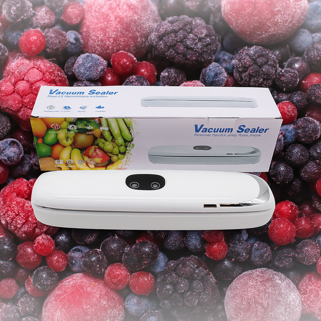 Вакуумний пакувальник з дисплеєм Vacuum Sealer Вакуумний пакувальник продуктів Vacuum Sealer кухонний Вакууматор, фото 1