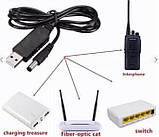 Перетворювач кабель із підвищувальним трансформатором USB 5V to DC — 9V  1 А для роутера, модему 1 м. Бустер, фото 2