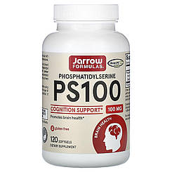 Фосфатидилсерин, PS 100, Phosphatidylserine, Jarrow Formulas, 100 мг, 120 капсул