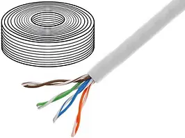 Кабель вита пара UTP 5е ATcom (бух.305м) мідь