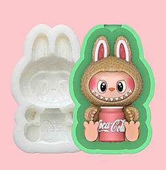 Ексклюзив. Силіконовий молд для шоколаду, зефіру та ін "Лабубу Coca Cola"