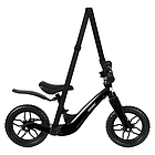 Дитячий балансувальний велосипед 2+ легкий дитячий велосипед 12" колеса + плечовий ремінь чорного кольору Kruzzel 25767, фото 6