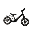 Дитячий балансувальний велосипед 2+ легкий дитячий велосипед 12" колеса + плечовий ремінь чорного кольору Kruzzel 25767, фото 10