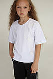 Футболка біла для дівчинки з бантиками святкова для школи Смайл Тайм Miracle, SmileTime, фото 5