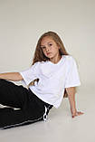 Футболка біла для дівчинки з бантиками святкова для школи Смайл Тайм Miracle, SmileTime, фото 8