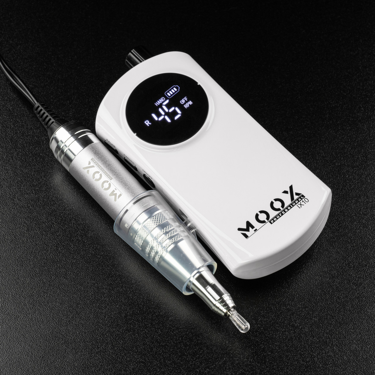 Професійний фрезер Мокс IX10 (на акумуляторі 2000mAh) на 35 Вт. - 45000 об./хв. Білий, фото 1