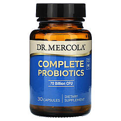 Пробіотики, Complete Probiotics, Dr. Mercola, 70 млрд КУО, комплекс для травної системи, 30 капсул