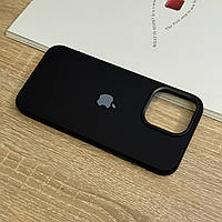 Чорний чохол для iPhone 15 Pro Max із м'якою підкладкою, захищений матовий Silicone Design