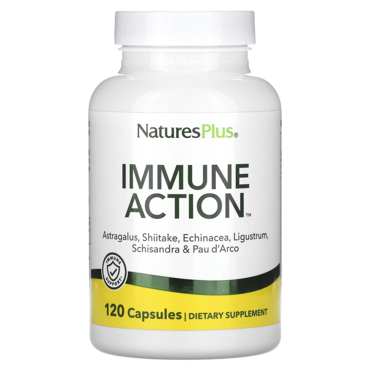 Імуностимулятор (Immune Action), Nature's Plus, 120 капсул, фото 1