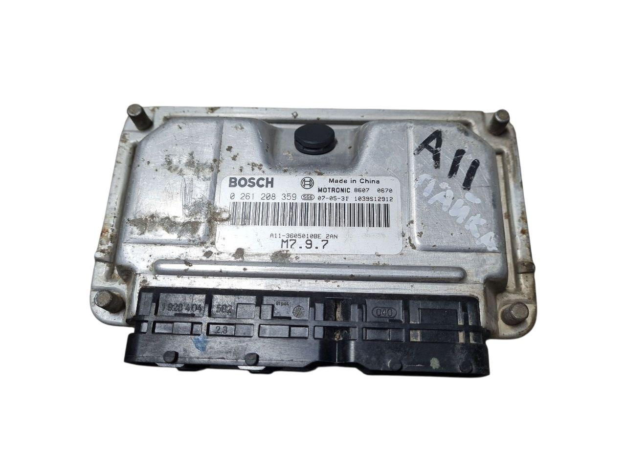 Блок керування двигуном (мозги) Chery Amulet А11/Чері Амулет, A11-3605010BE, (з розбірки)