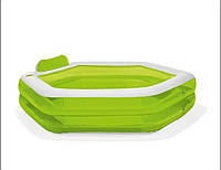 Басейн дитячий Bestway 202×186×46 см, ПВХ, зелений