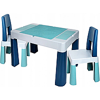 Столик з 2 стільчиками Tega Baby TI-011-173 Блакитний
