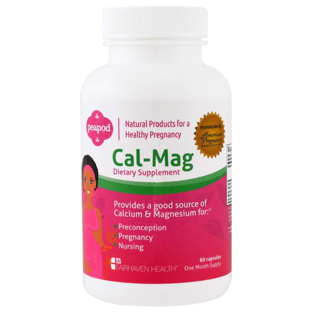Кальцій і магній перед і після пологів, Cal-Mag, Fairhaven Health, 60 кап., фото 1
