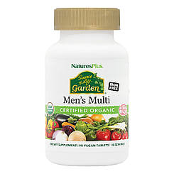 Мультивітаміни для чоловіків, Men's Multi, Nature's Plus, Source of Life Garden, 90 таблеток