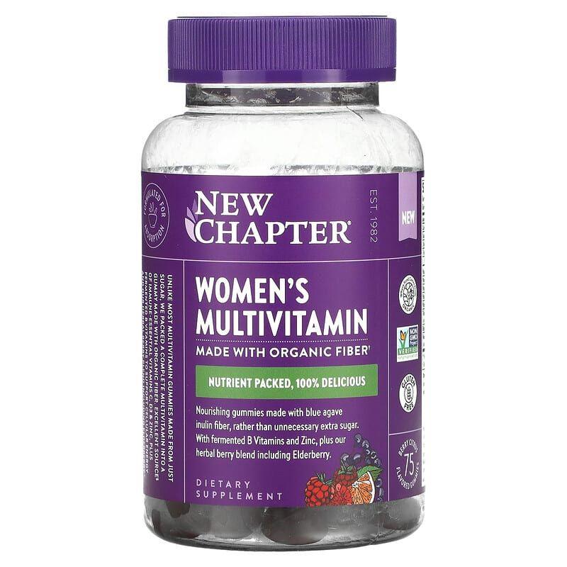 Мультивітаміни для жінок, Women's Multivitamin, New Chapter, смак ягідно-цитрусовий, 75 жувальних цукерок, фото 1